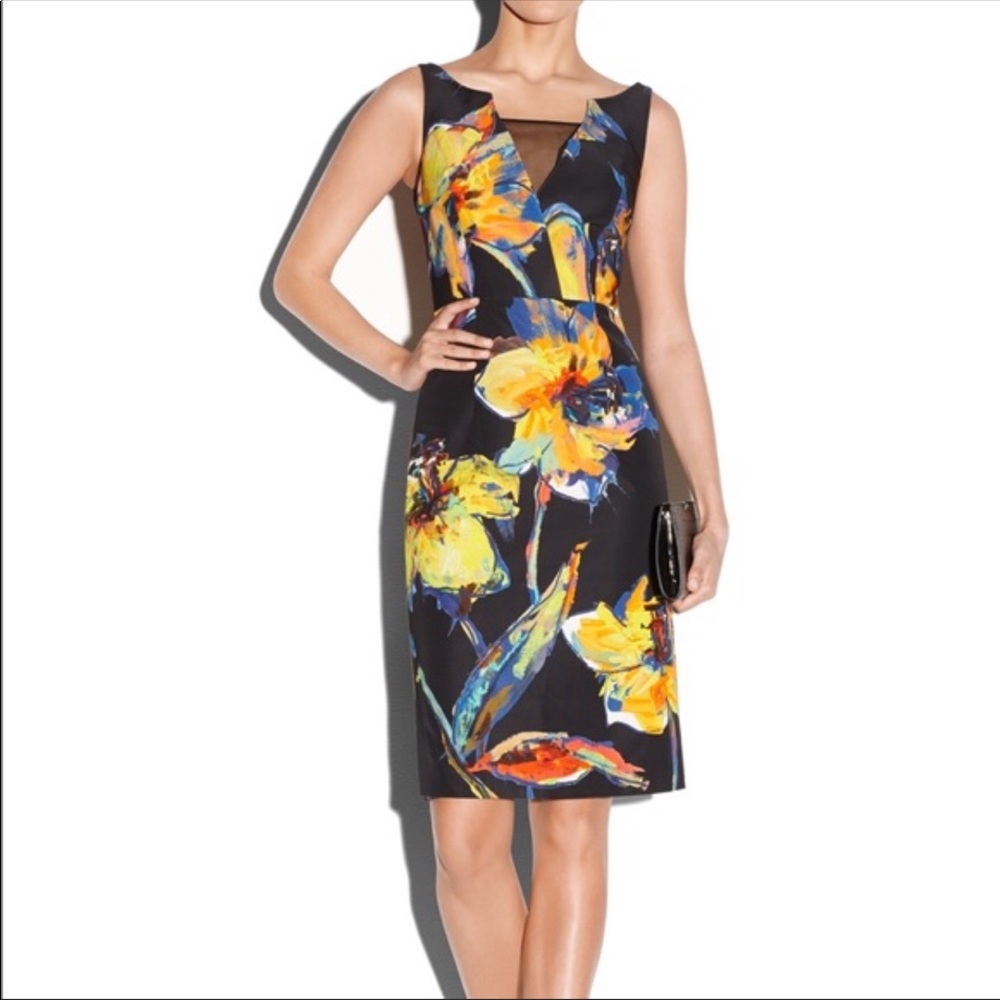 Milly “Ella” pop art floral sleeveless dress